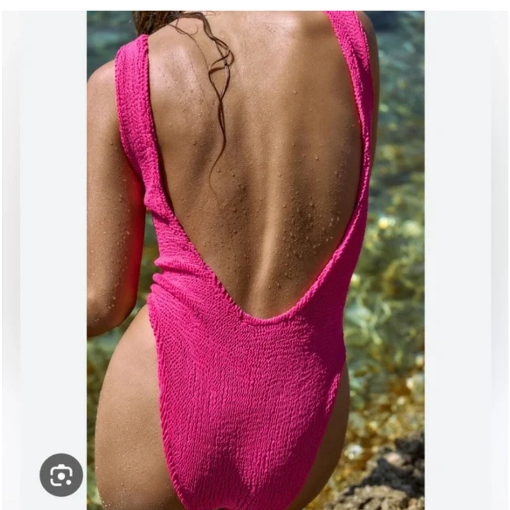 NWT Zara Hot Pink Swim Suit Medium - Blogger’s Fav! - Picture 4 of 6